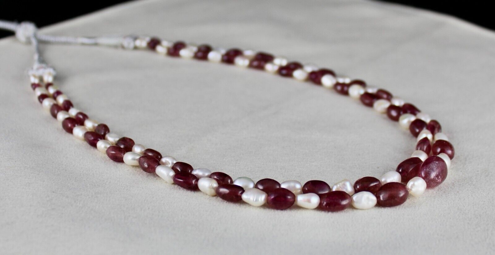NATURAL PINK TOURMALINE RUBELLITE PEARL BEADS 2 L 218 CARATS GEMSTONE NECKLACE