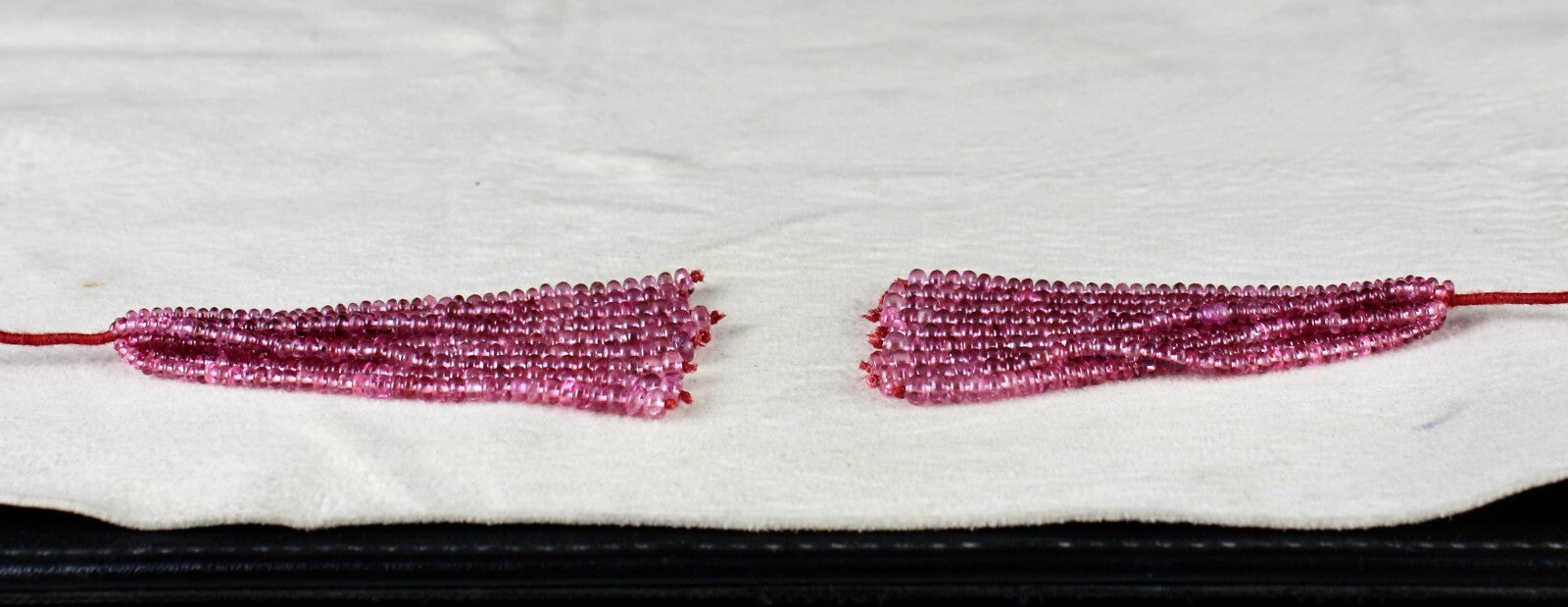 Certified Natural Spinel Beads Tassel 97ct Sterling Silver Gemstone Earrings