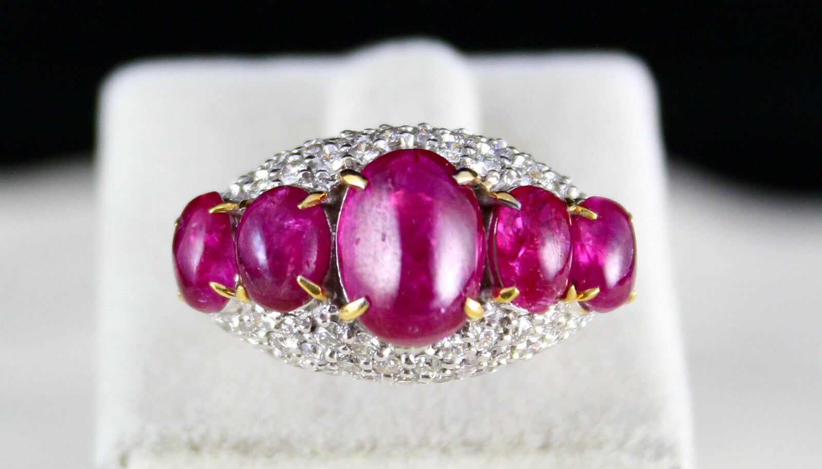 Certified Natural Ruby Diamond 18k Gold Ring 10ct Untreated Burma Gemstone