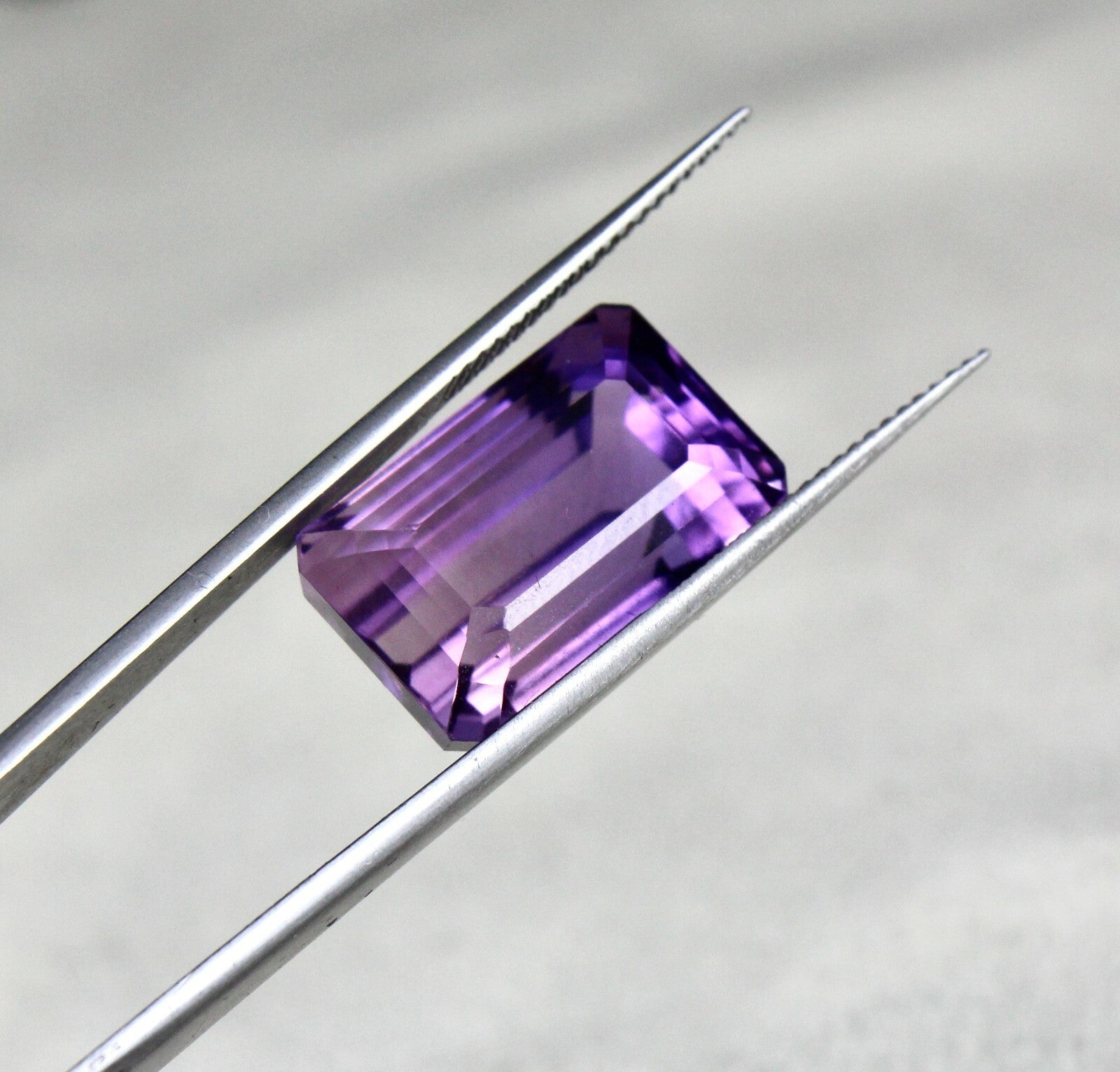 Natural Amethyst 17.54 Ct Octagon Cut 17x11mm Gemstone Pendant Ring