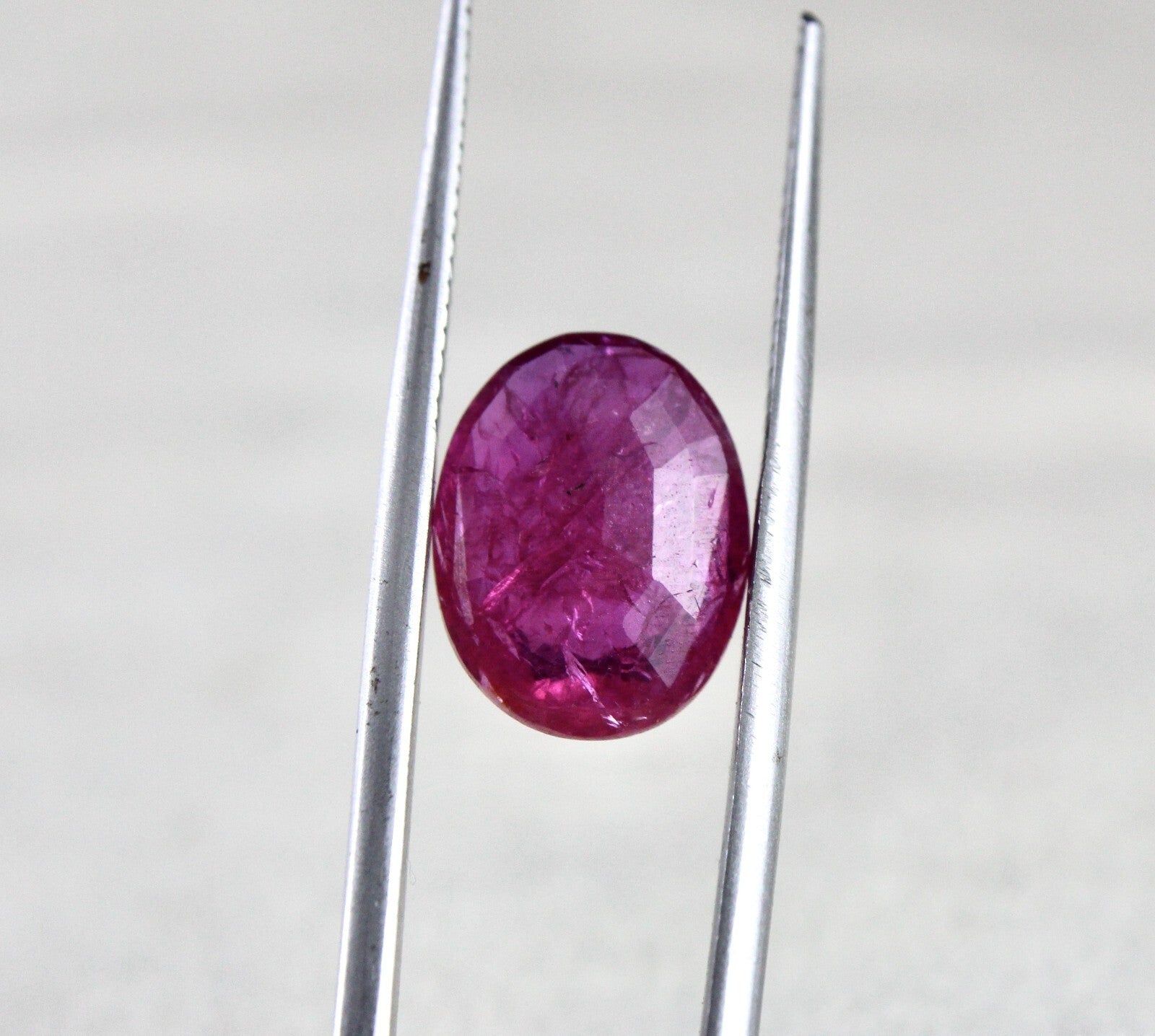 Certified Natural Ruby 4.95 Ct Oval Cut Unheated Mozambique Stone Pendant