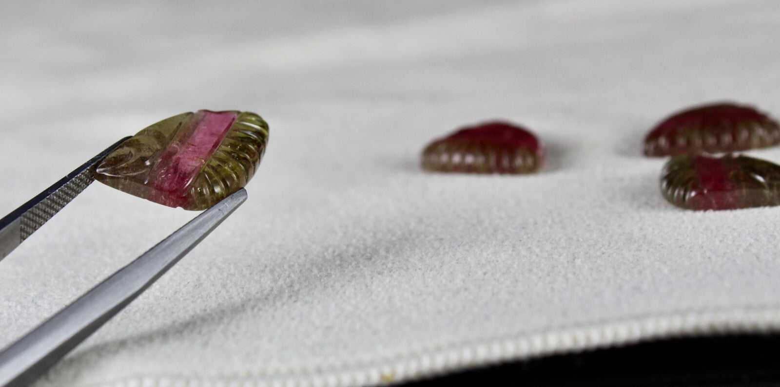 Certified Natural Multi Colour Tourmaline 34.07 Ct Gemstone Pendant Earring