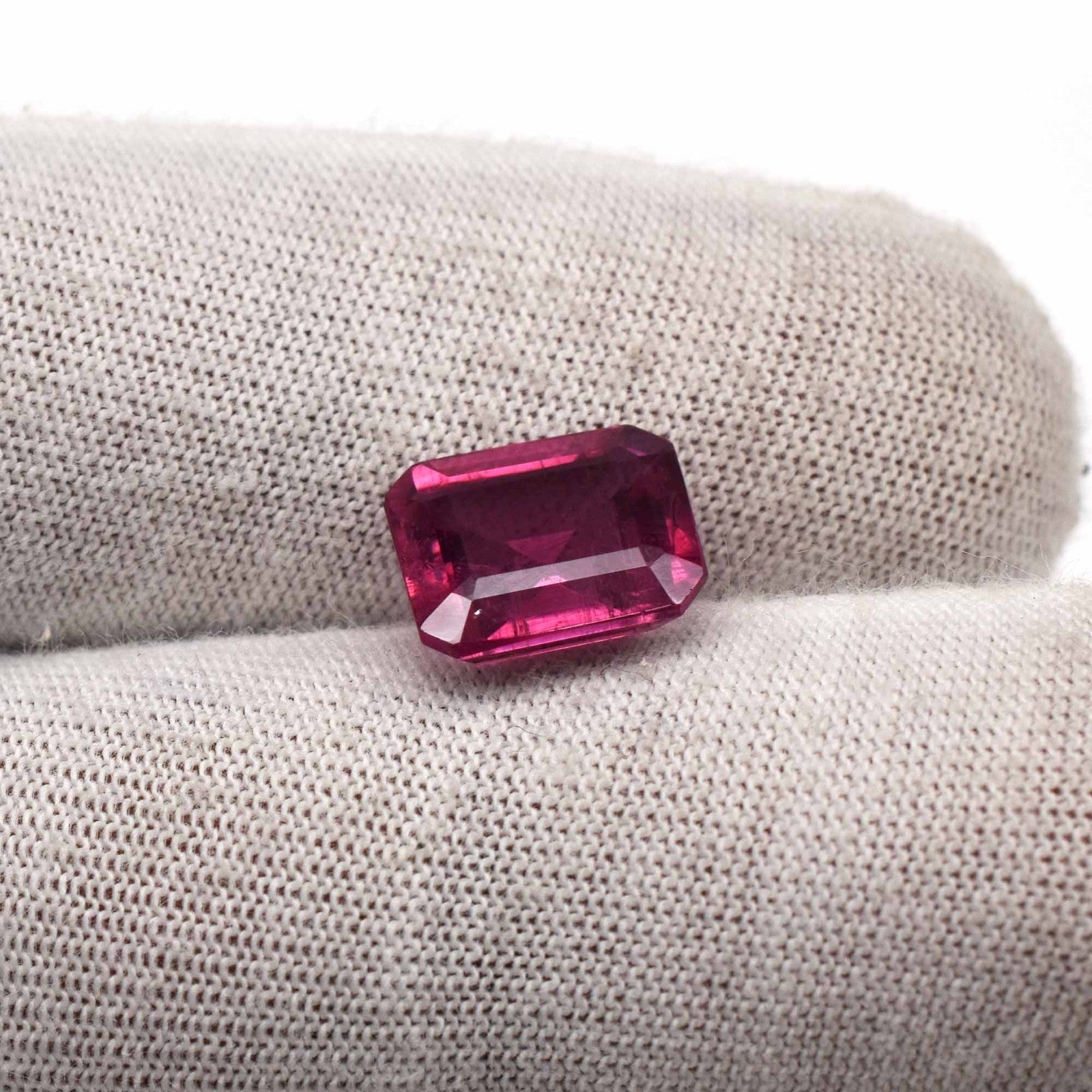 Natural Pink Tourmaline Rubellite 3.76 Ct Octagon Loose Gemstone Ring Pendant