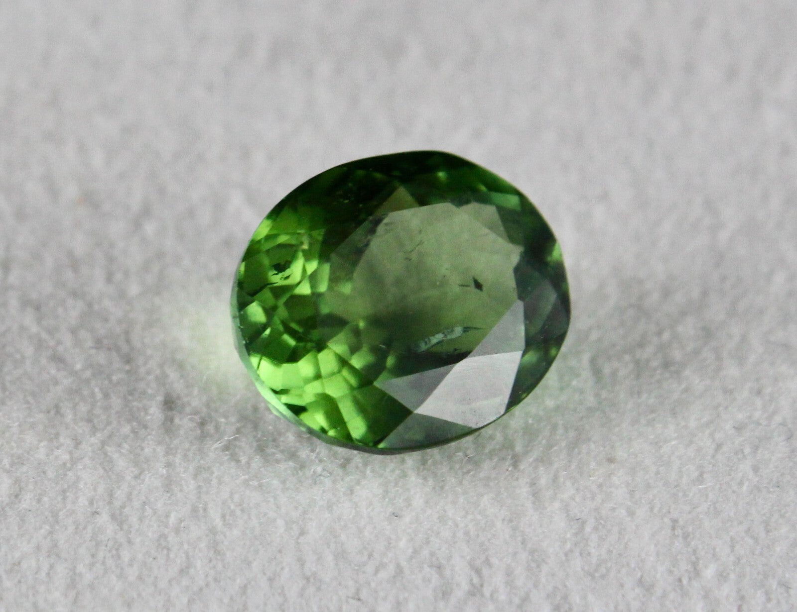 Certified Natural Green Chrome Tourmaline 7.31 Ct Oval Gemstone Ring Pendant