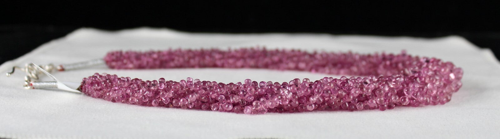 Certified Natural Tourmaline Rubellite Teardrop 431 Ct Gemstone Necklace