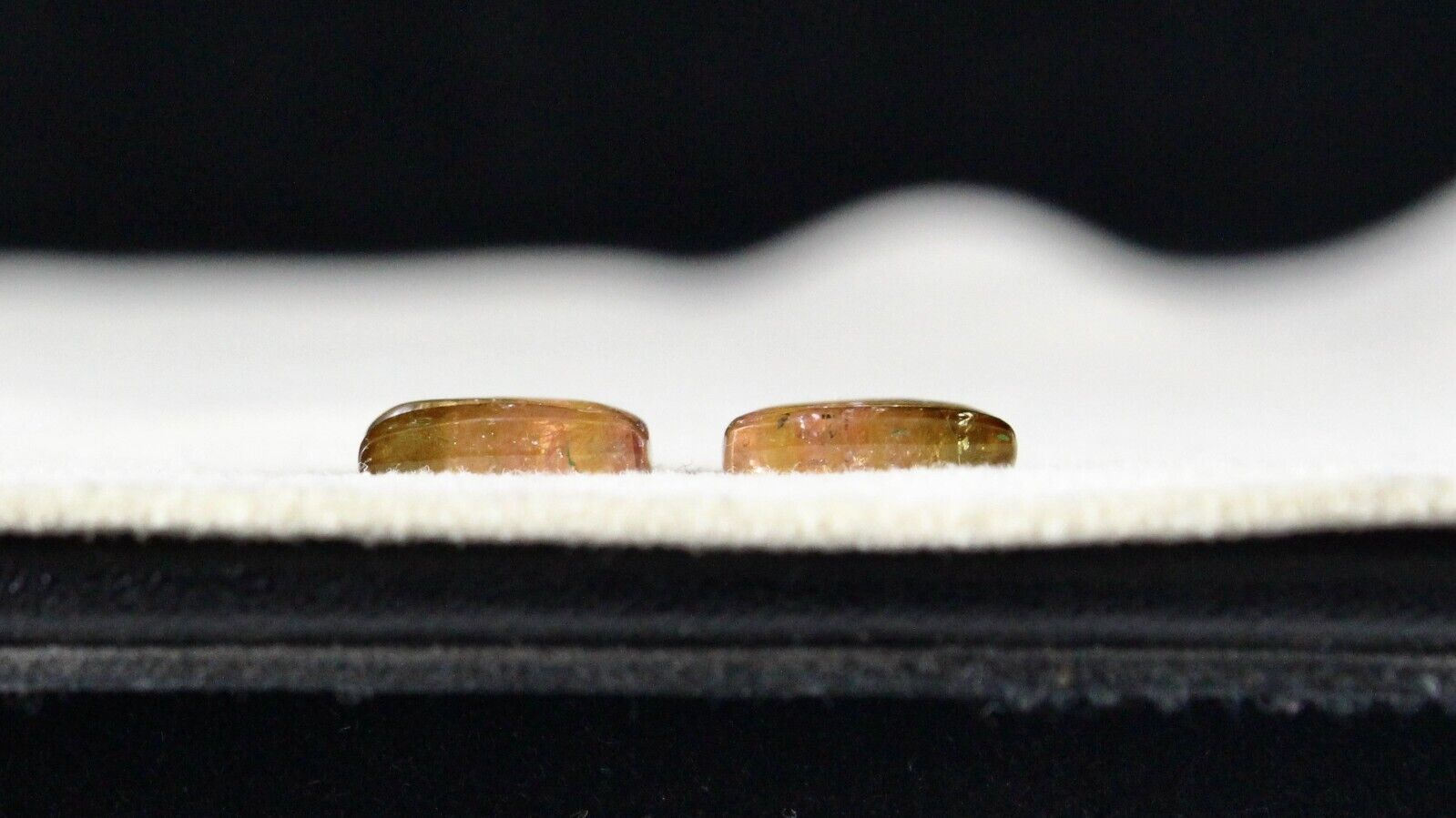 NATURAL MULTI COLOR TOURMALINE CARVED 2 PC 7.70 CT GEMSTONE FOR PENDANT EARRING