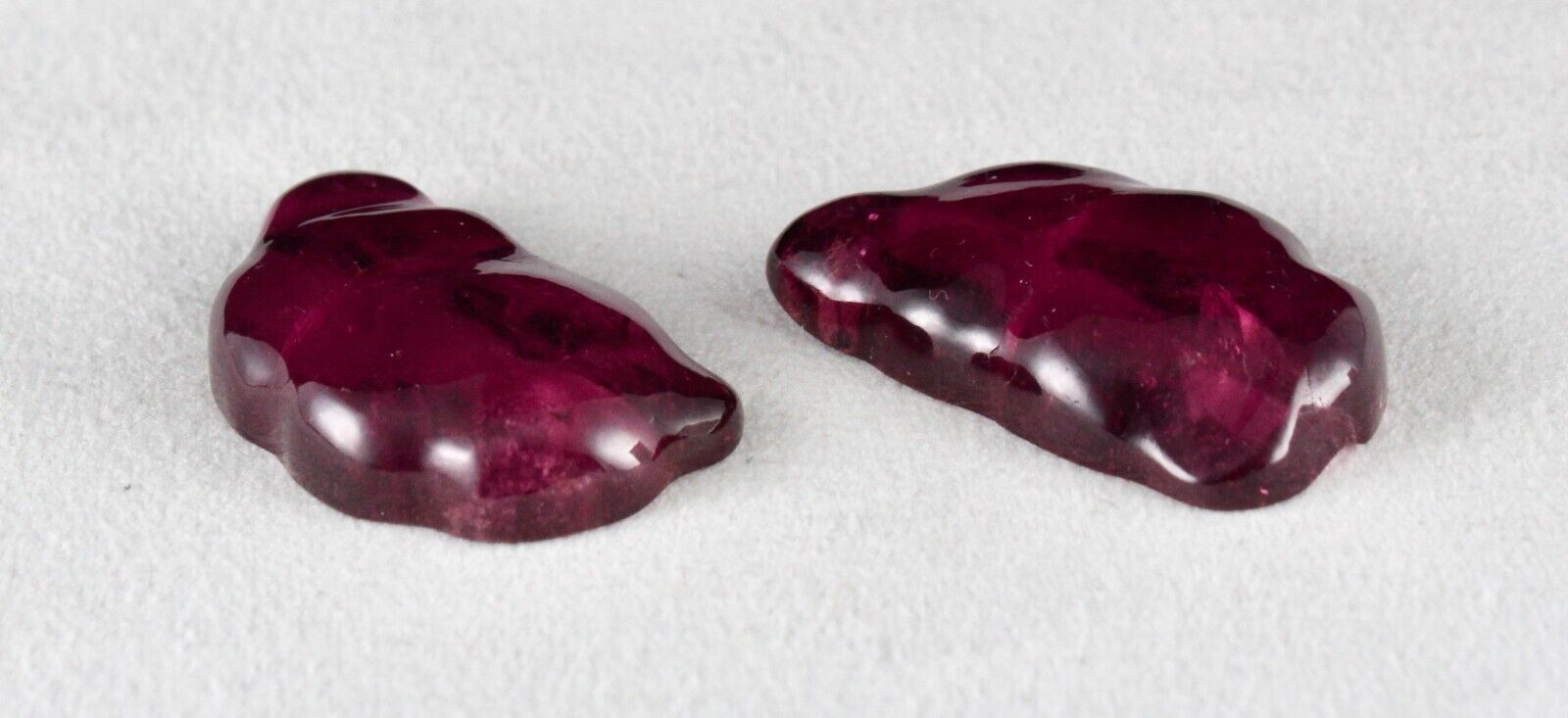 Natural Rubellite Tourmaline Fancy Cabochon 147 Ct Pair Gemstone Design Earring
