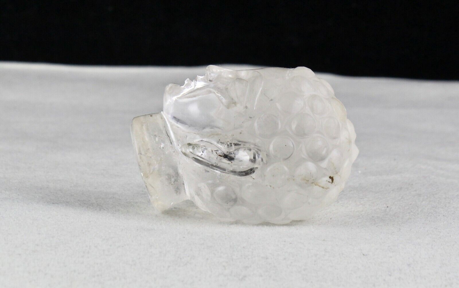 Natural Crystal Quartz Buddha Head 2.5 Inch 629 Ct Gemstone Statue Home Decor