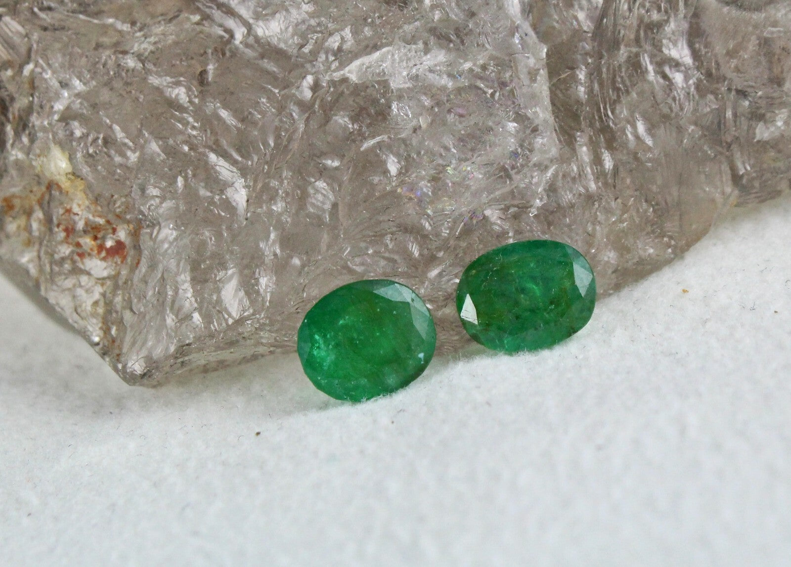 Certified Natural Zambia Emerald Oval Cut 7 Pc Gemstone Set 16.03 Ct Earth Mined