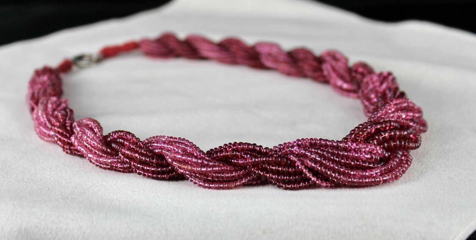 GTL CERTIFIED NATURAL RED PINK SPINEL BEADS ROUND 20 L 640 CTS GEMSTONE NECKLACE