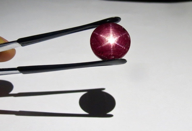 Certified Natural 6 Line Star Ruby Oval Cabochon 21.35 Ct Gemstone Ring Pendant