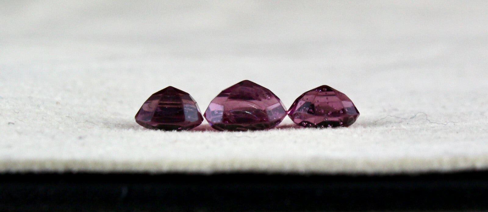 Certified Antique Natural Spinel Old Cushion 3 Pcs 5.08 Cts Gemstone For Ring