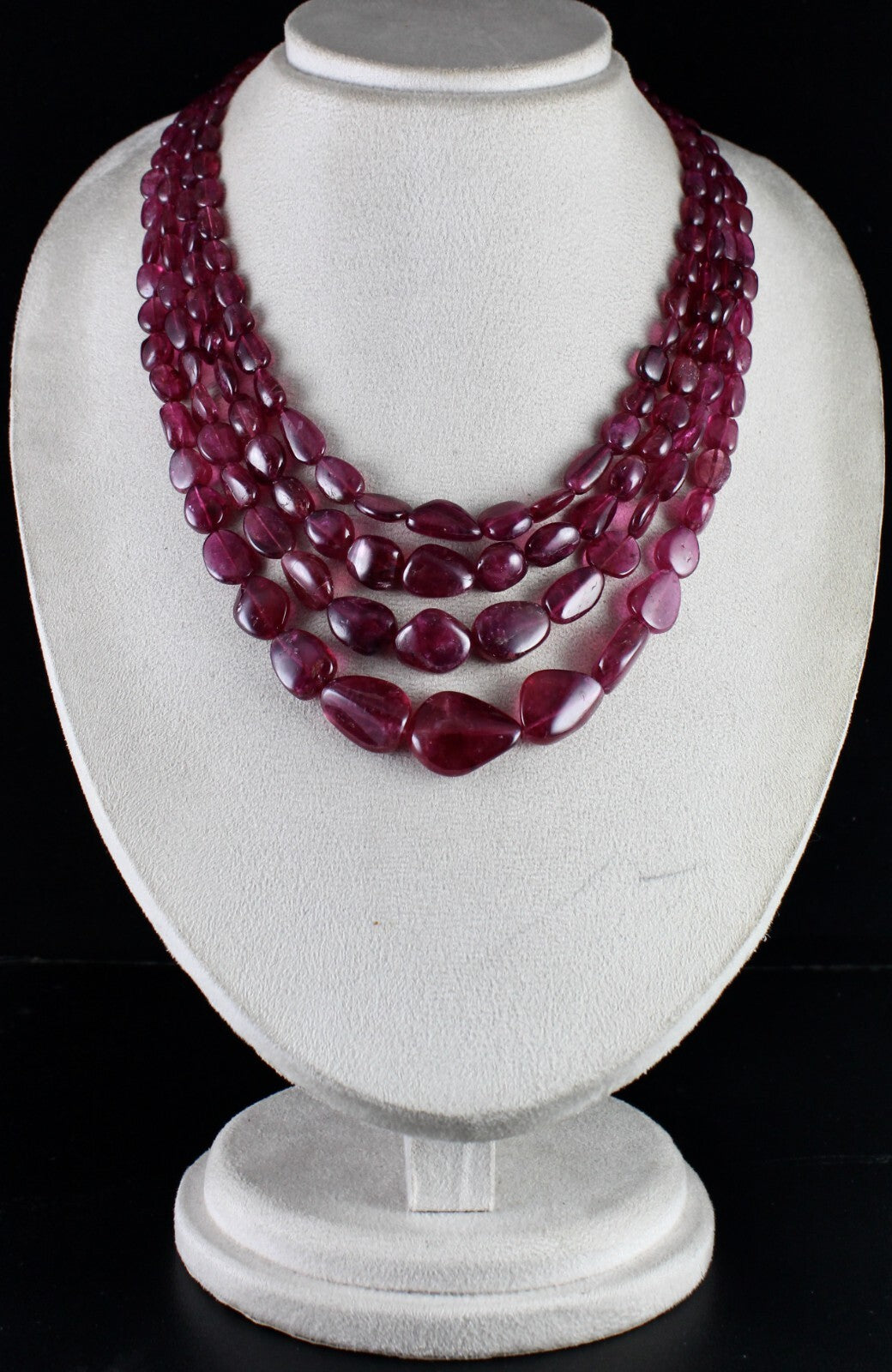 Certified Pink Tourmaline Necklace Rubellite 860 Ct Natural Gemstone String