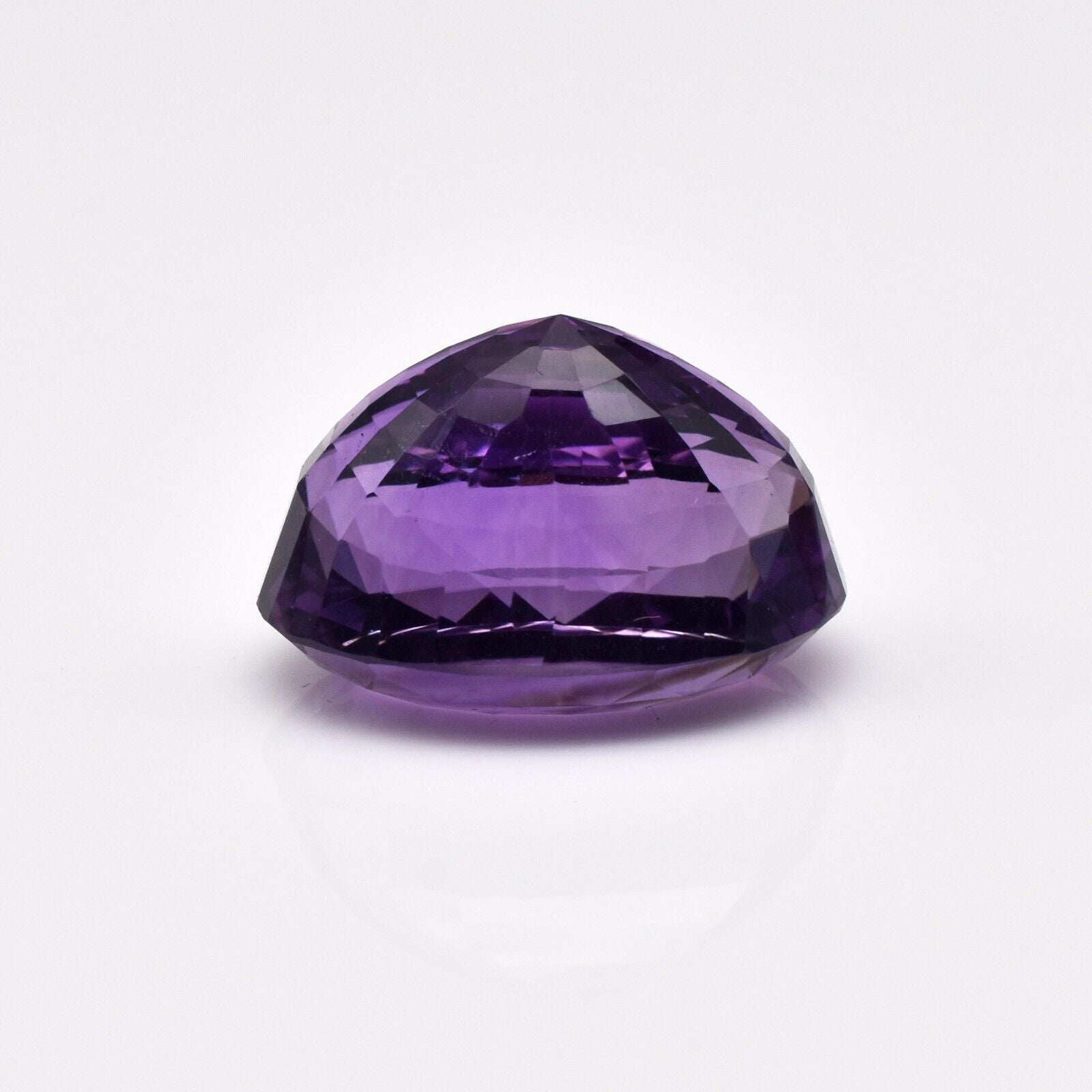 Natural Amethyst Cut Oval 21X15mm 26.74 Ct Semi Precious Gemstone Pendant Ring