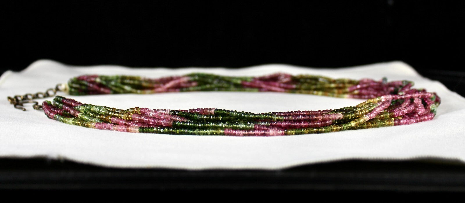 Certified Natural Multi Tourmaline 675 Ct Faceted Gemstone Necklace For Women
