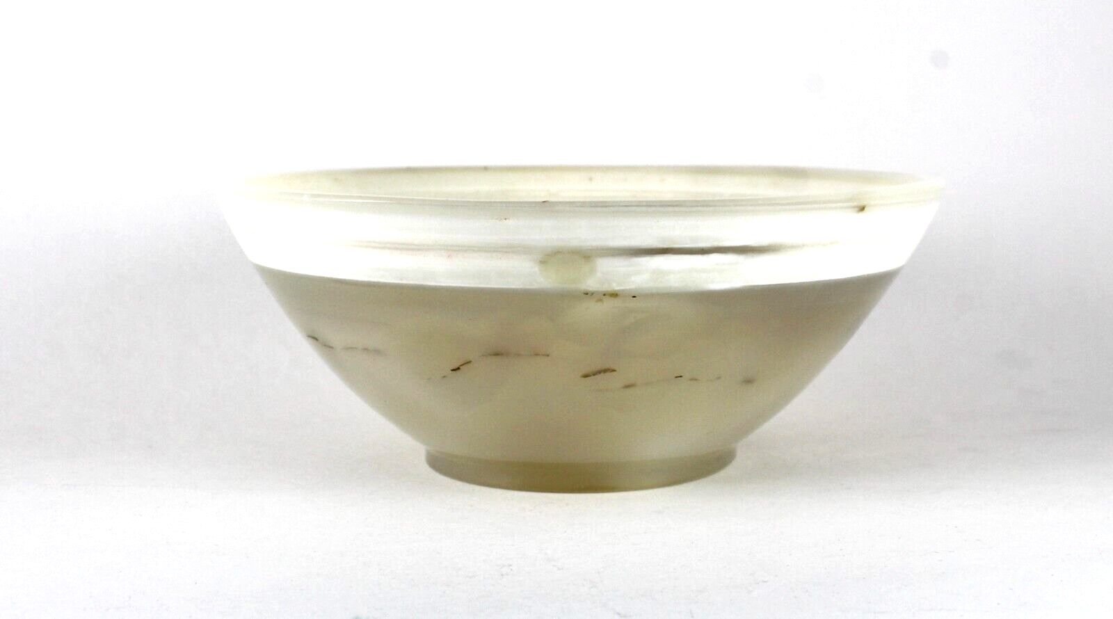 Certified Hand Crafted Natural Chalcedony 1955 Ct Gemstone Bowl Decor