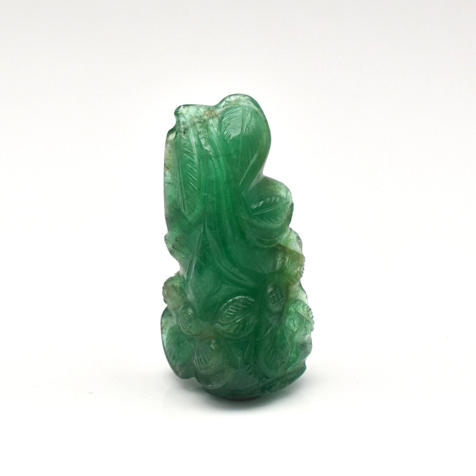 Certified Natural Zambian Emerald Flower Pendant 50.69 Ct 38x20mm Gemstone