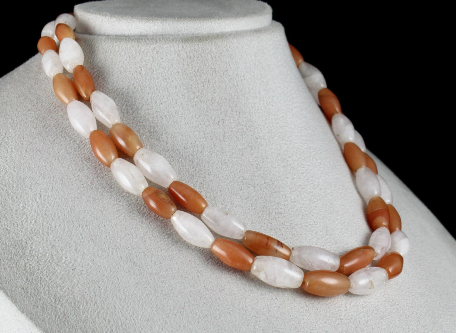 Natural Multi Quartz Beads 486 Ct Gemstone Fashion Necklace Long