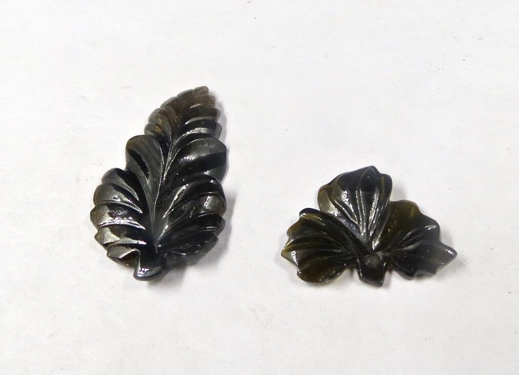 MULTI COLOUR TOURMALINE CARVED LEAVES 26.90 CTS GEMSTONE FOR DESIGNING JEWELLERY