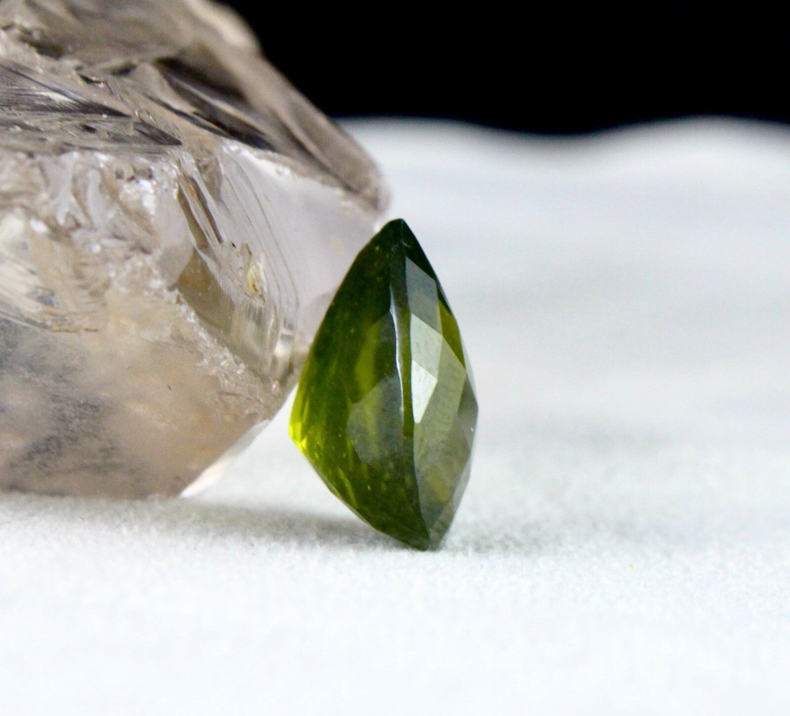 Natural Green Vesuvianite Idocrase Pear 18x13mm 14.51ct Gemstone Ring Pendant