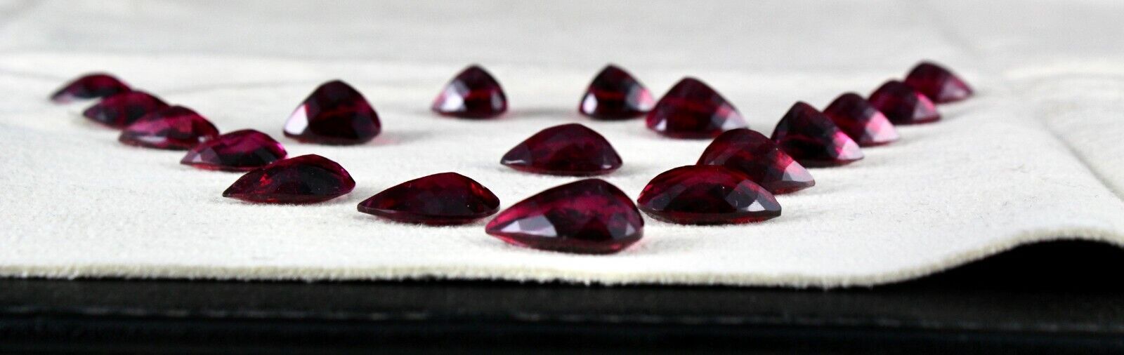 Natural Rubellite Pink Tourmaline Pear Cut 18 Pc 61.20 Ct Loose Gemstone Set