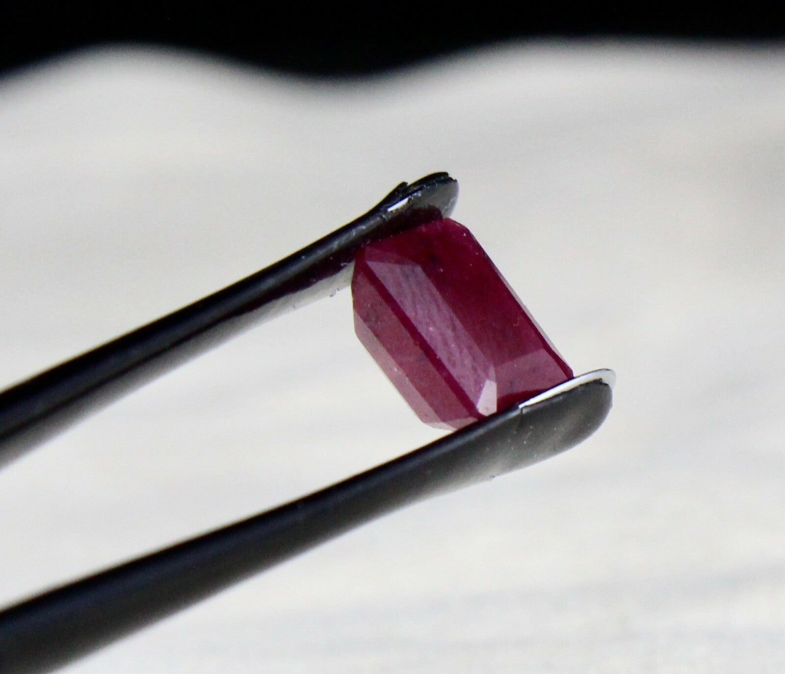 Natural Red Untreated Ruby 5.17 Ct Octagon Cut Gemstone Ring Pendant