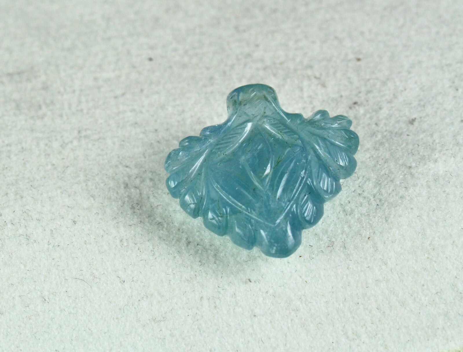 Certified Classic Natural Blue Aquamarine 31.92 Ct Carved Drill Gemstone Pendant