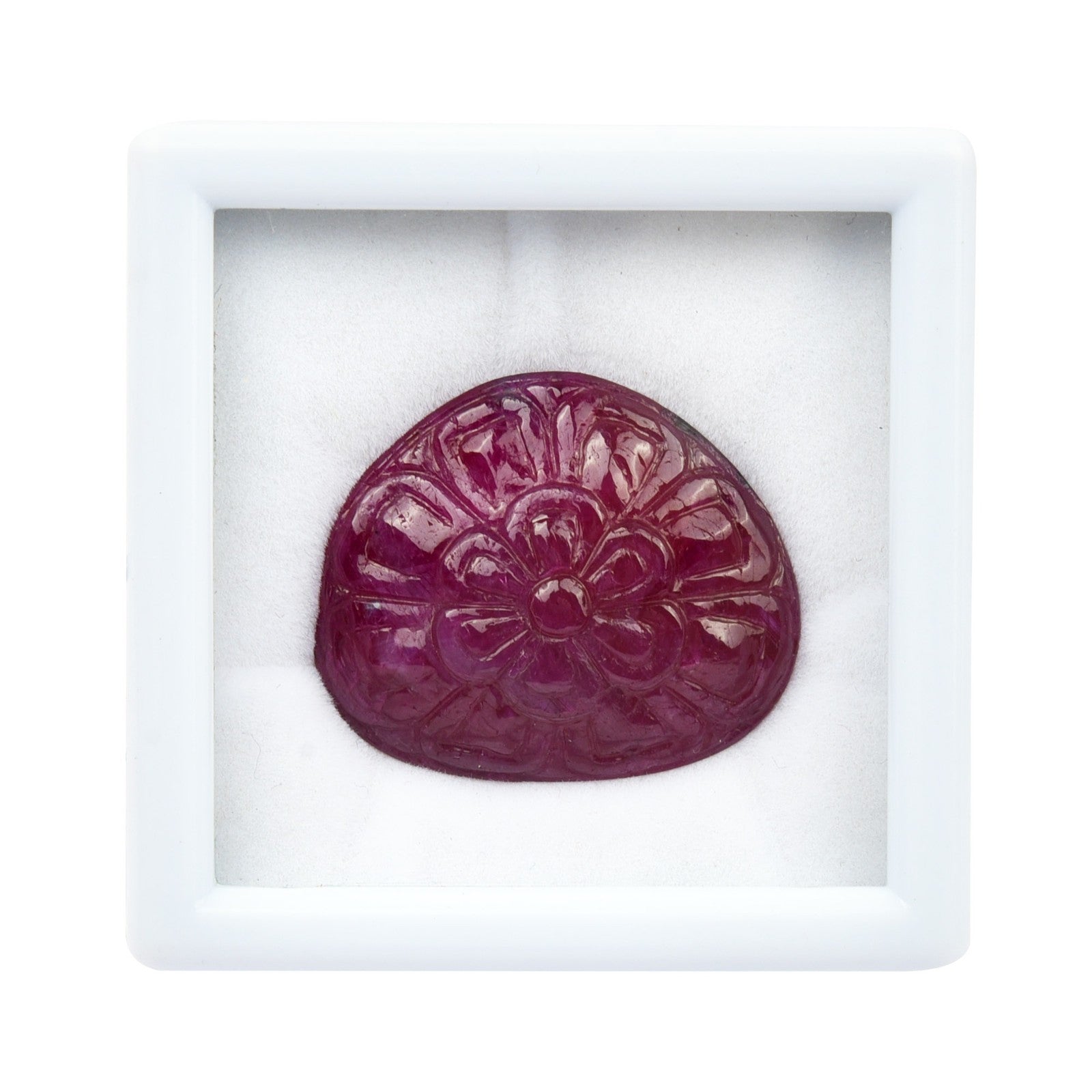 Certified Natural Untreated Ruby Carved Loose Gemstone 17.20 Ct For Ring Pendant