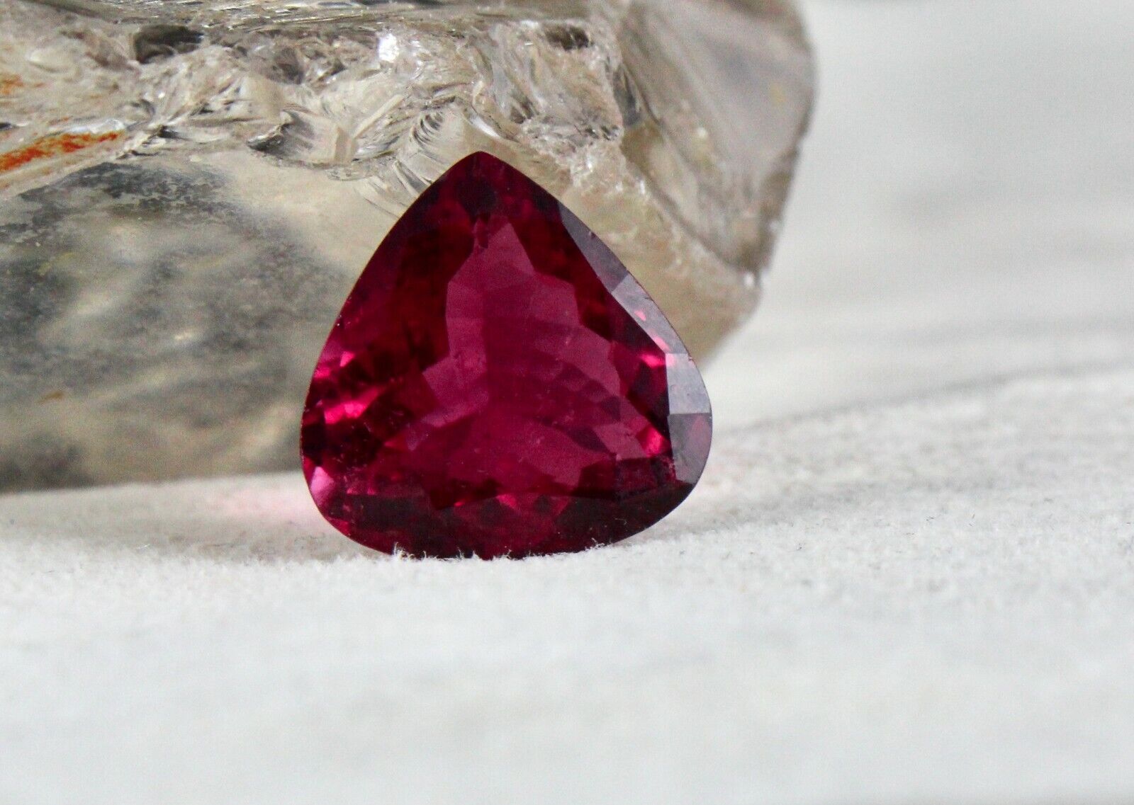 FINE NATURAL PINK TOURMALINE RUBELLITE HEART 11.14 CARATS GEMSTONE RING PENDANT