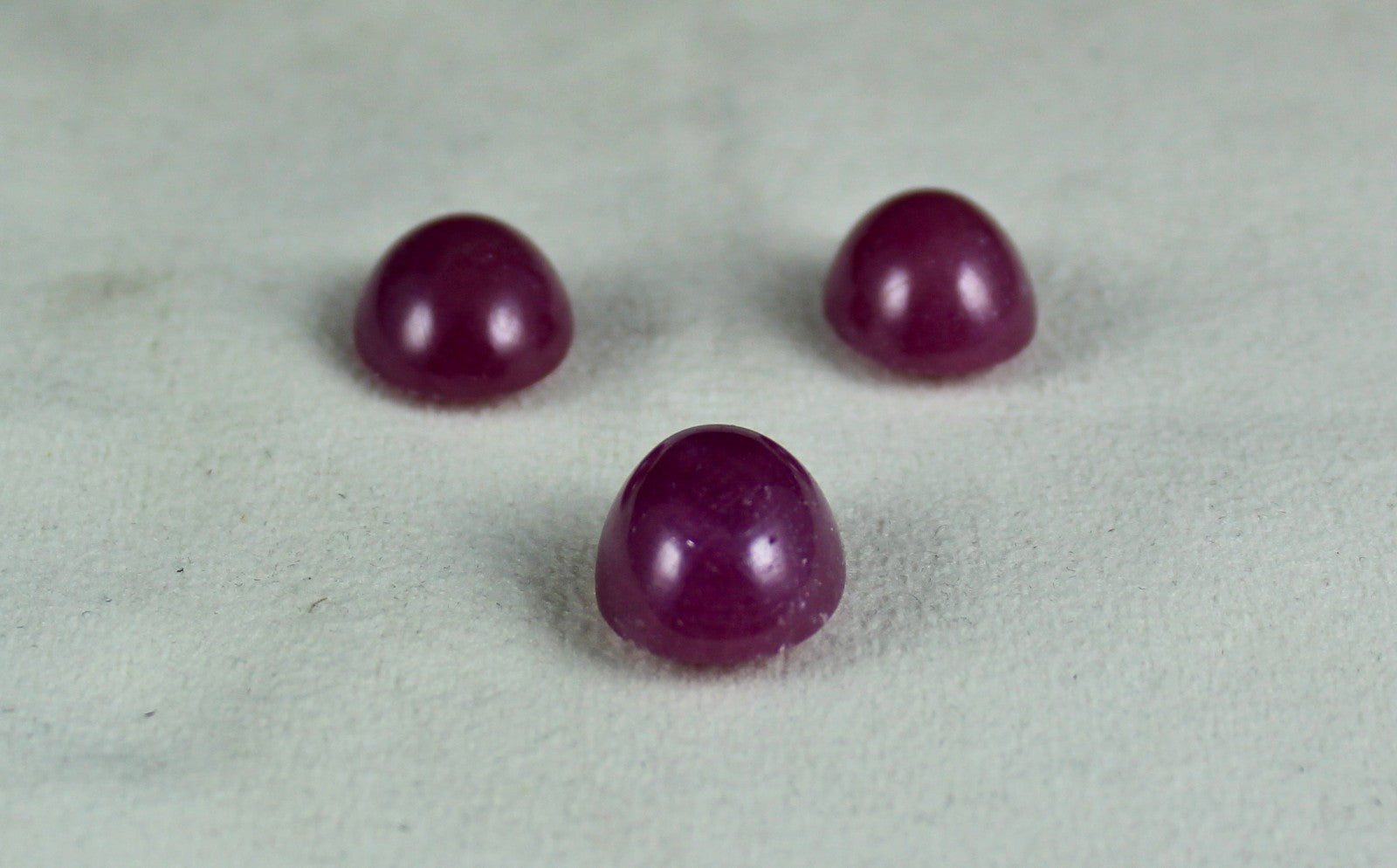 Certified Natural Ruby Oval Cabochon 3 Pc 80.39 Ct Gemstone Set For Earrings