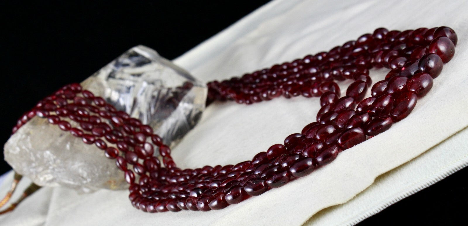 Certified Natural Red Spinel 830ct Beaded Long Drilled Gemstone Necklace