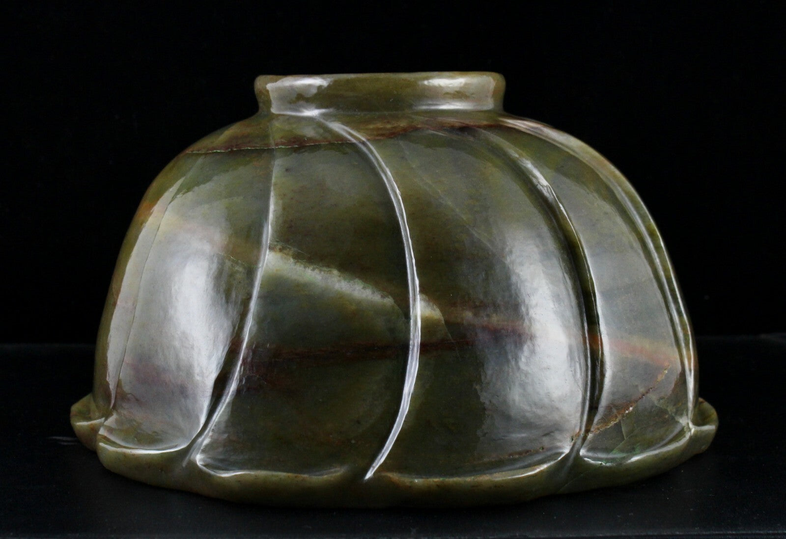 Certified Natural Quartz 5086 Ct Big Green Gemstone Carved Bowl Decor