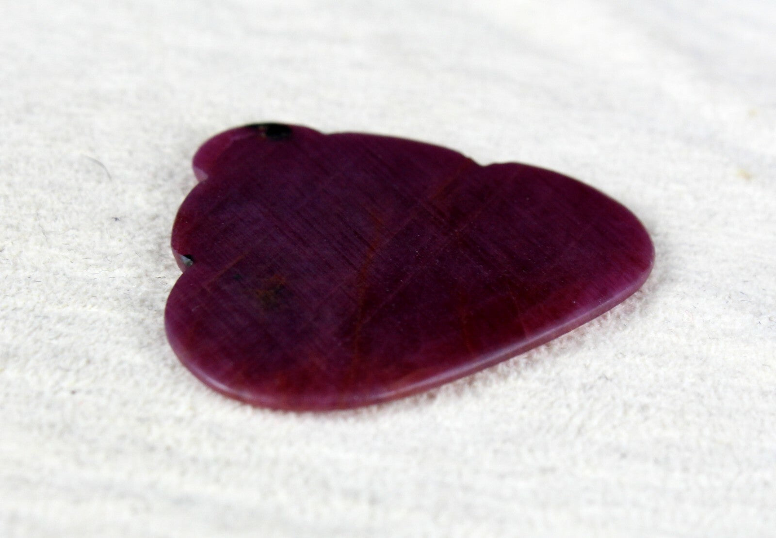 Natural Ruby Cabochon 27.50 Ct Untreated Gemstone Pendant 31x34 Mm Flat