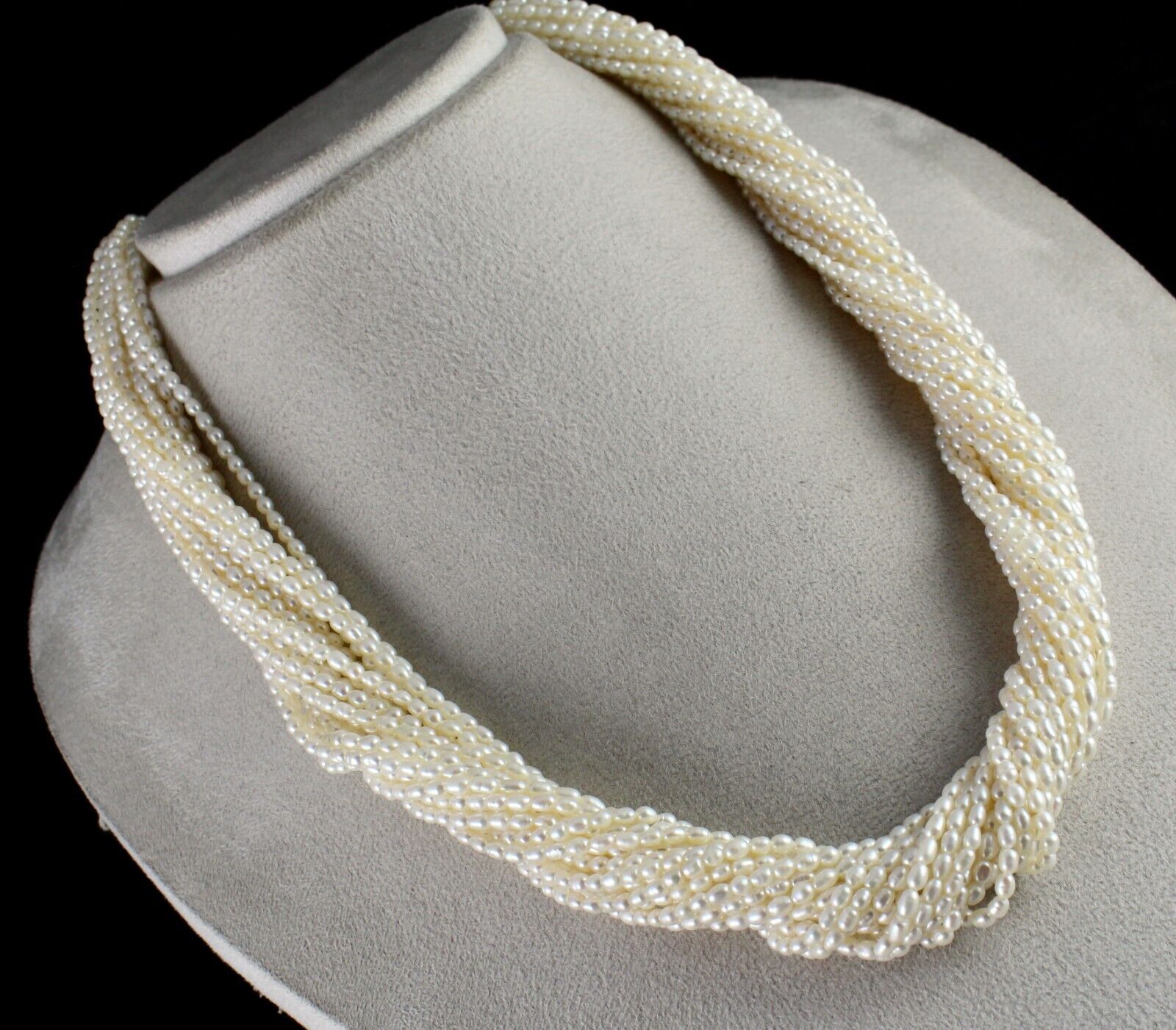 GENUINE FRESH WATER PEARL BEADS LONG 20 L 717 CARATS GEMSTONE FASHION NECKLACE