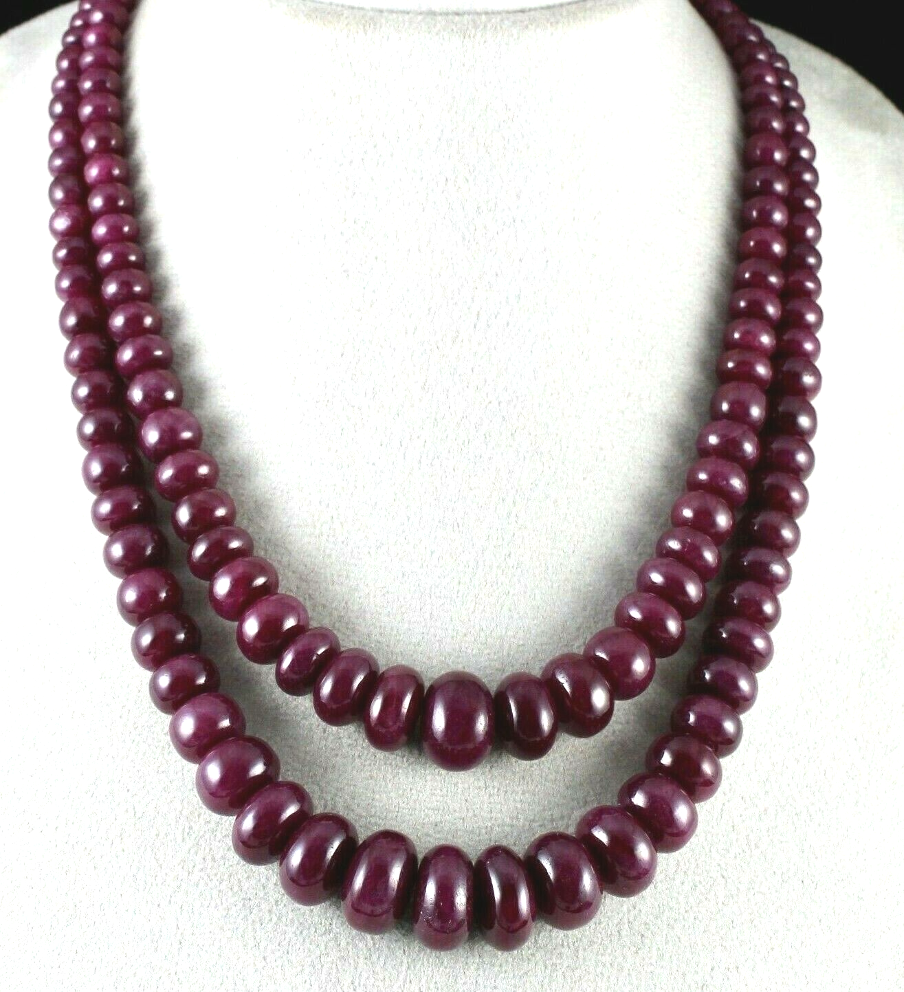 Certified Natural Ruby Beads 1380ct Round 18mm Gemstone Necklace Collection