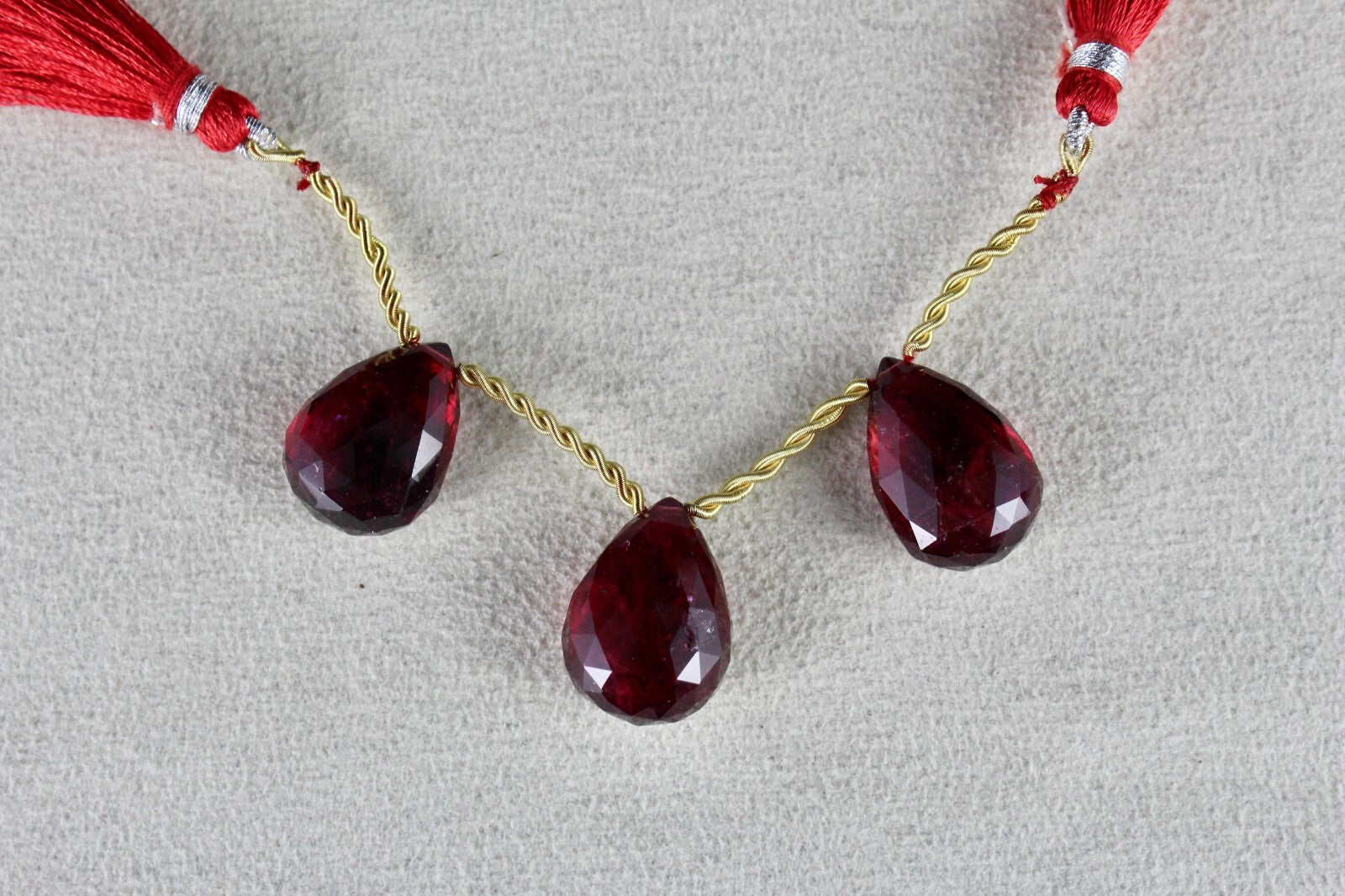 Certified Natural Pink Tourmaline Rubellite 57.40ct Gemstone Earring Pendant