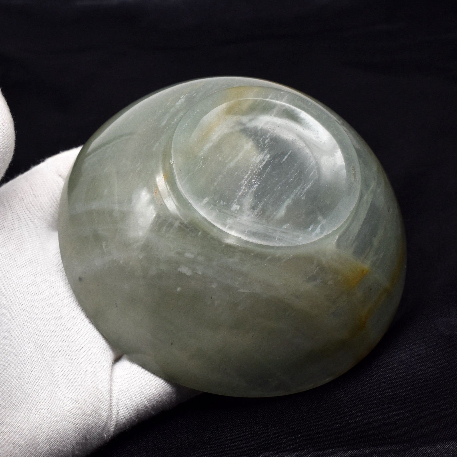 Certified Natural Aventurine Quartz Bowl 1315 Ct Carved Round Crystal Home Decor