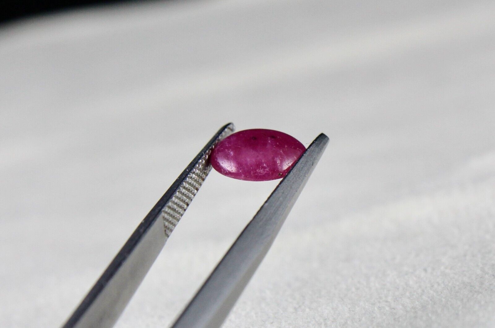 FLAT NATURAL RUBY OVAL CABOCHON 2.06 CTS LOOSE RED GEMSTONE RING PENDANT DESIGN