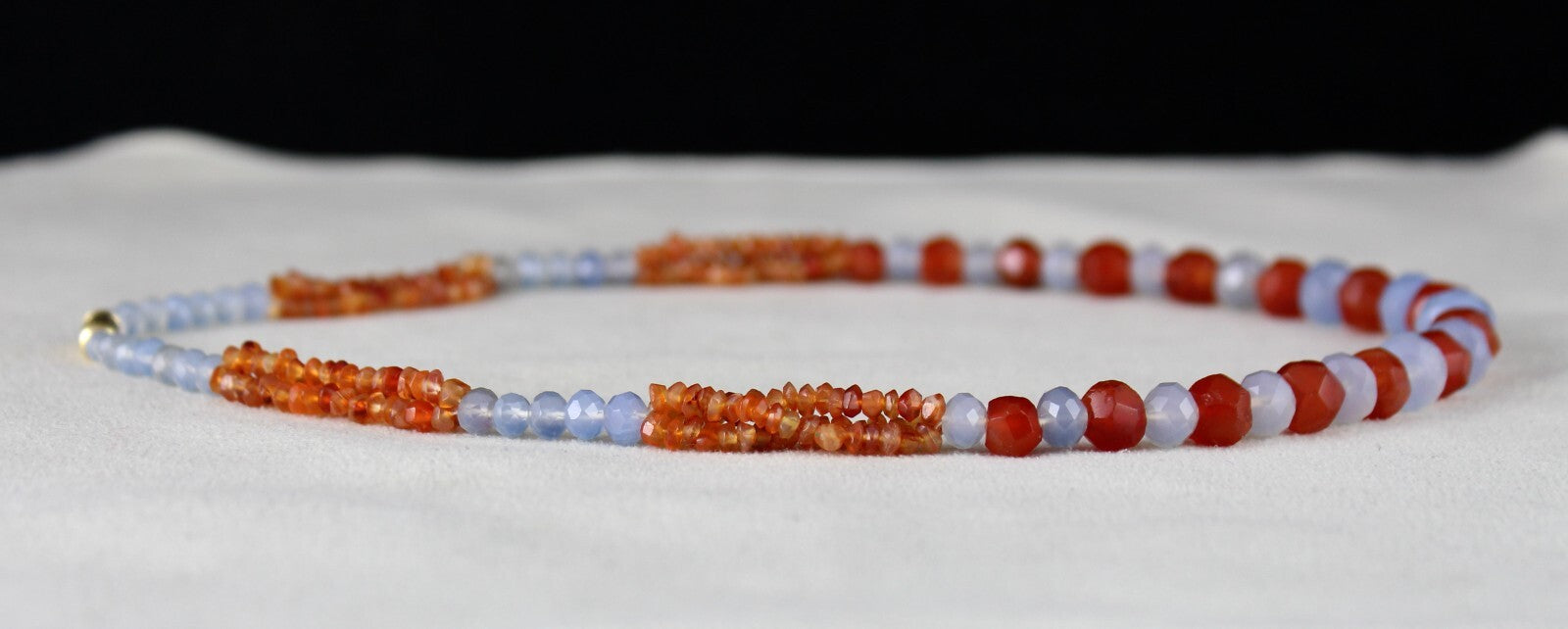 Natural Multi Carnelian Chalcedony 153 Ct Beads Gemstone Designer Necklace