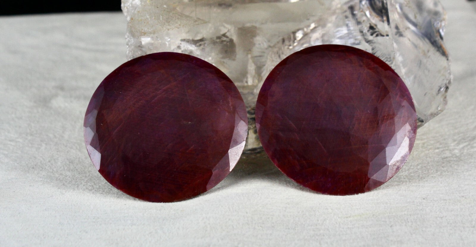 Certified Natural Ruby Round 340 Ct Gemstone For Earrings Or Pendant Design