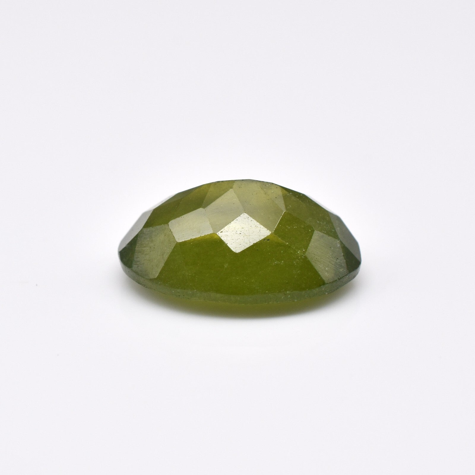 Natural Green Vesuvianite Idocrase 9.54 Ct Oval Gemstone 15x12mm Ring Pendant