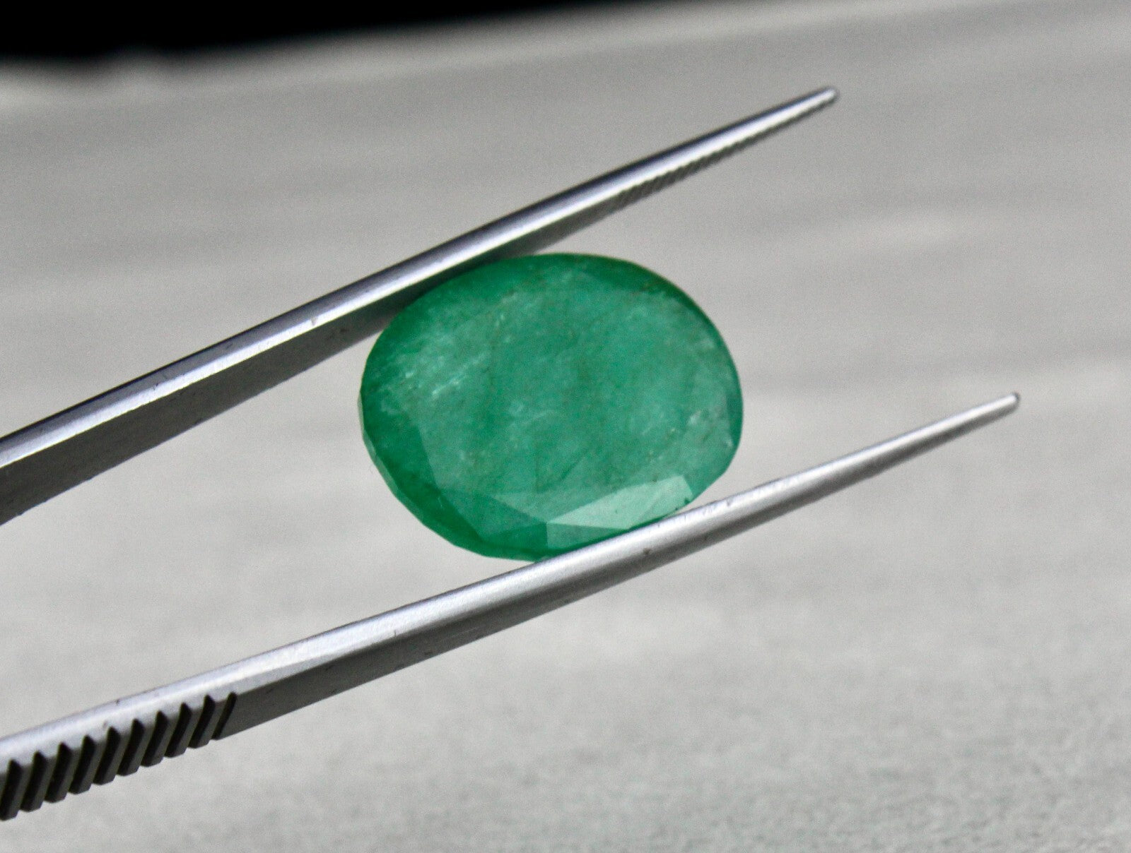 Certified Natural Unheated Emerald Oval Cut 15.30ct Gemstone Ring Pendant