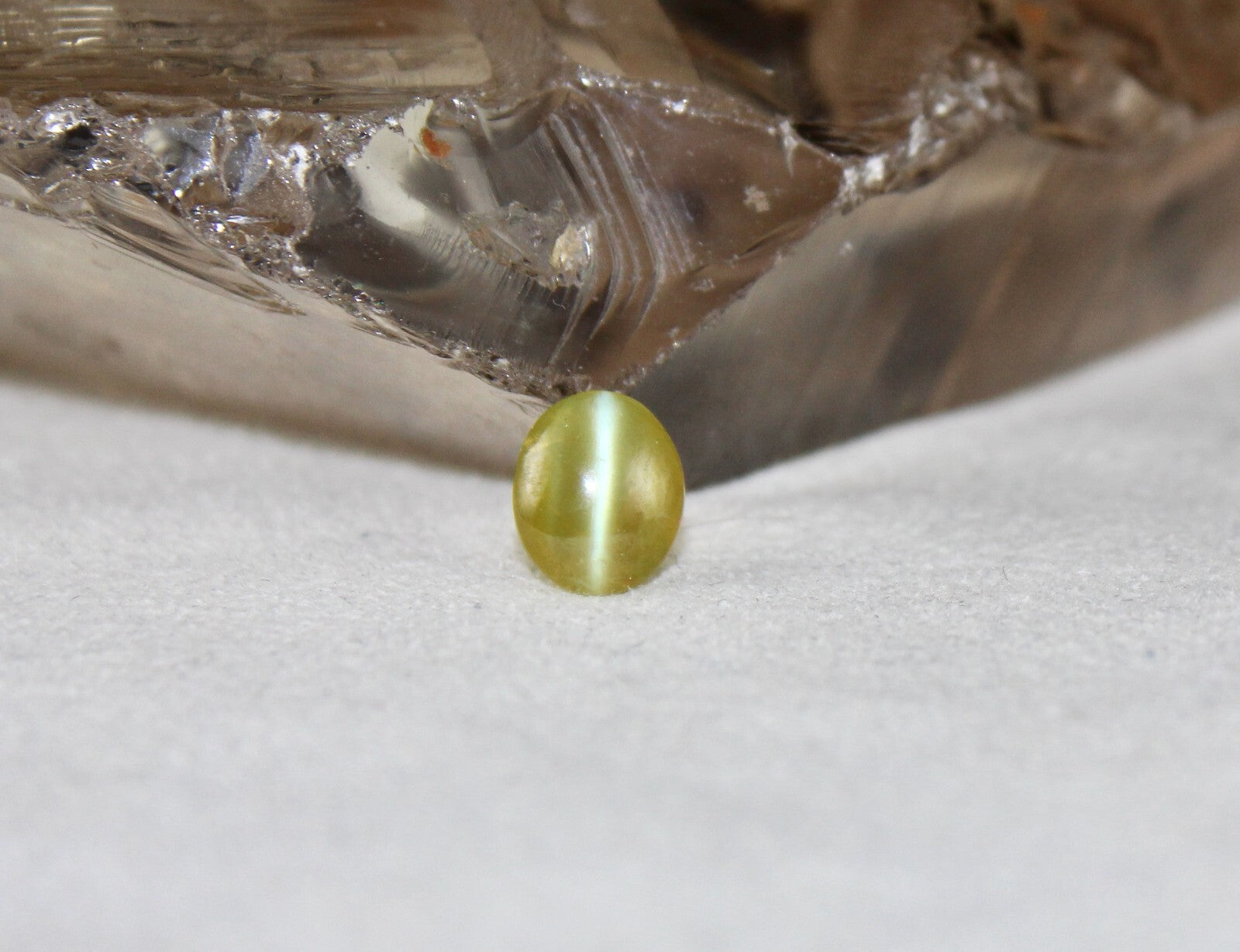 Certified Natural Chrysoberyl Cat's Eye Cabochon 2.51 Ct Gem For Ring Pendant