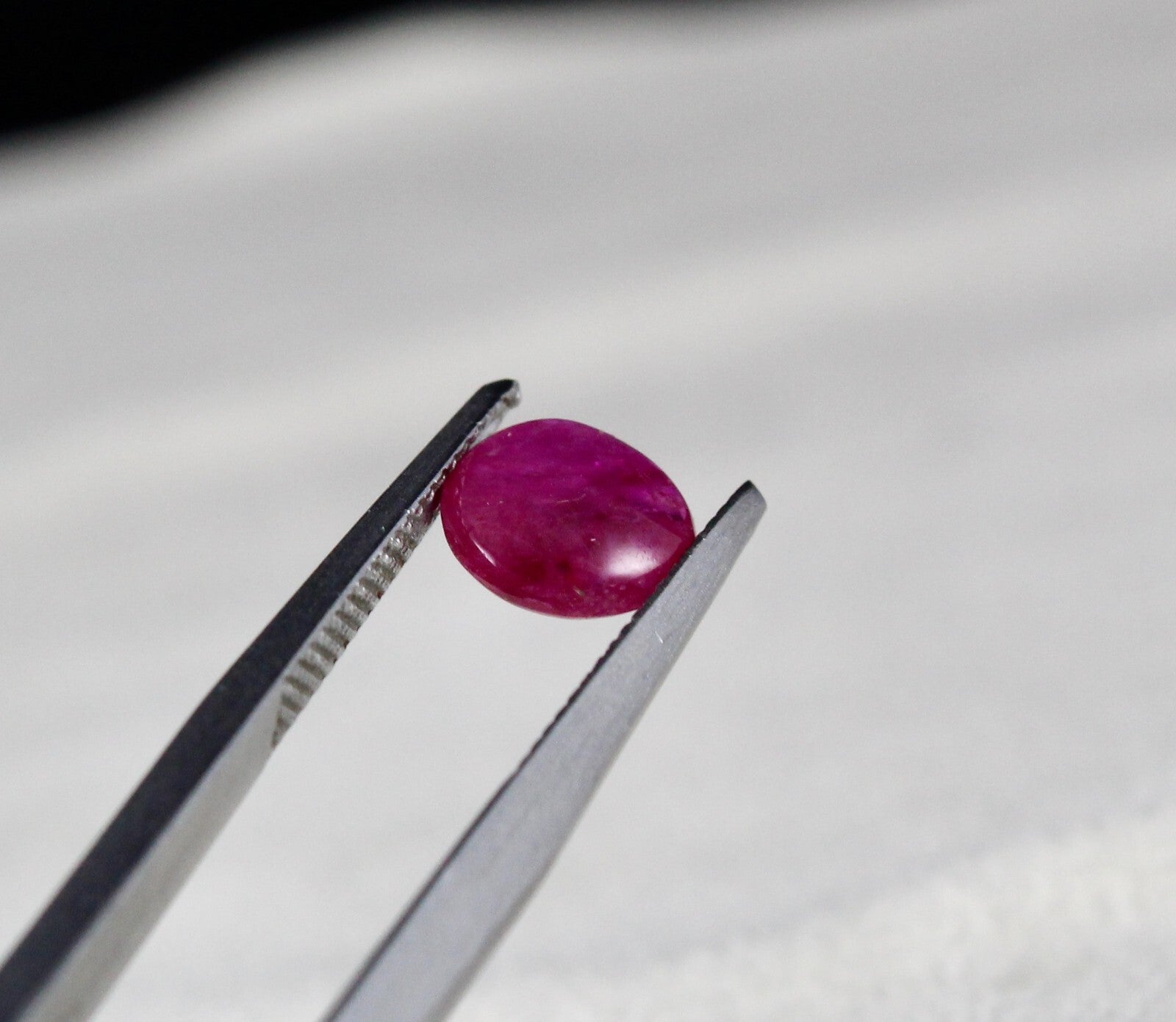 Certified 8 Mm Natural Burmese Ruby 1.73 Ct Round Cabochon Sterling Silver Ring