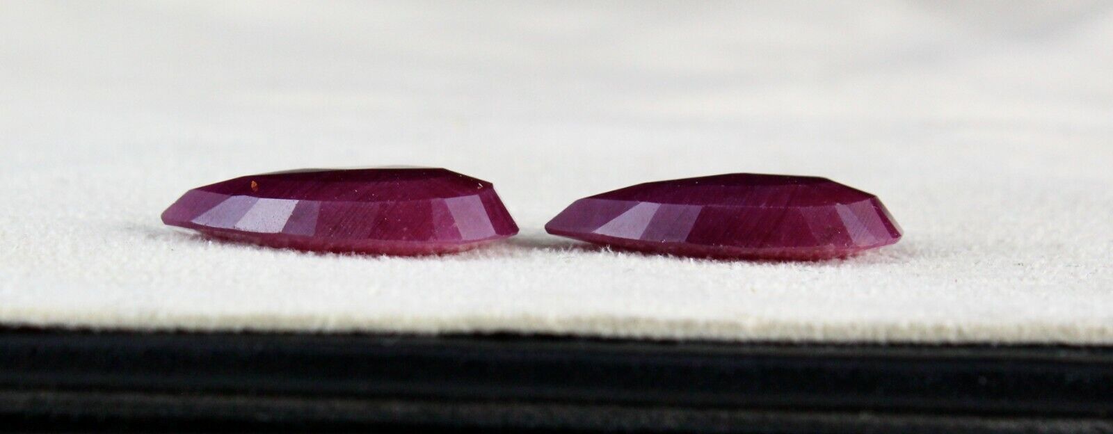 NATURAL UNTREATED RUBY PEAR CUT 2 PCS 36.58 CTS GEMSTONE PAIR DESIGNING EARRING