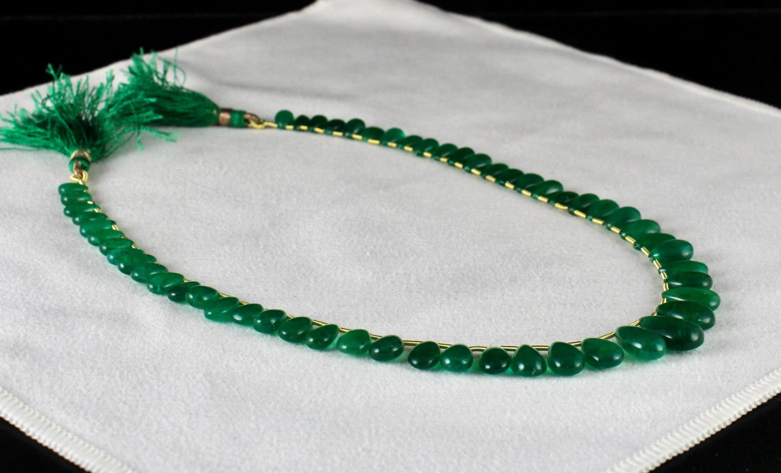 Certified Natural Emerald Teardrop Necklace 103.87 Ct Hanging Gemstone Designing