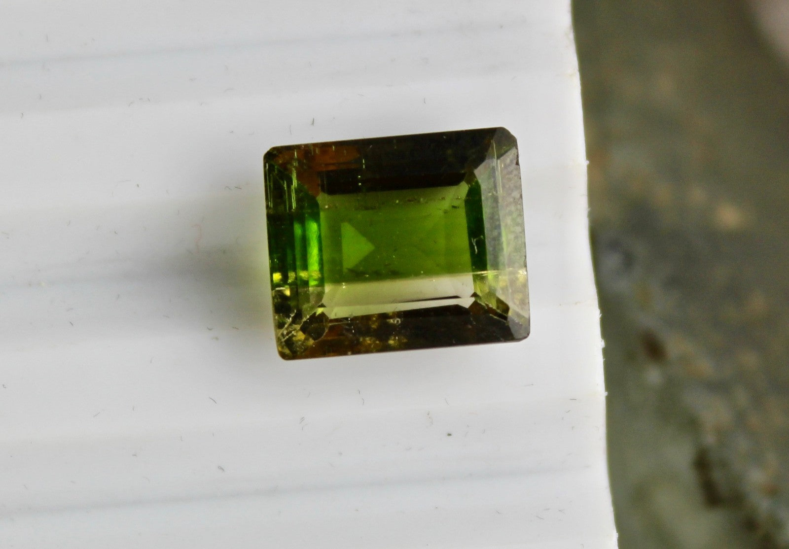 Certified Natural Green Tourmaline Octagon 10.26 Ct Gemstone Ring Pendant