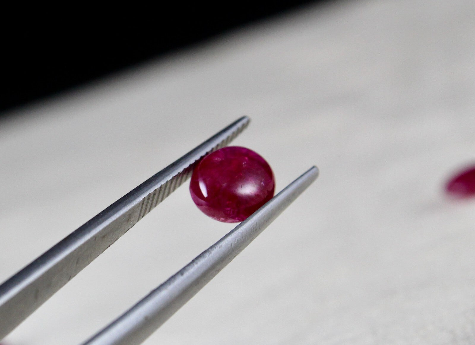 Certified Natural Ruby Oval Cabochon 8.02 Ct Loose Gem For 3 Stone Ring Design