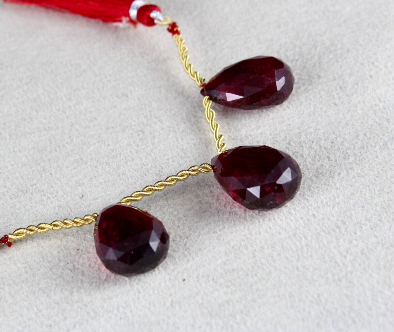 NATURAL PINK TOURMALINE RUBELLITE DROPS 57.40 CARATS GEMSTONE PENDANT EARRING