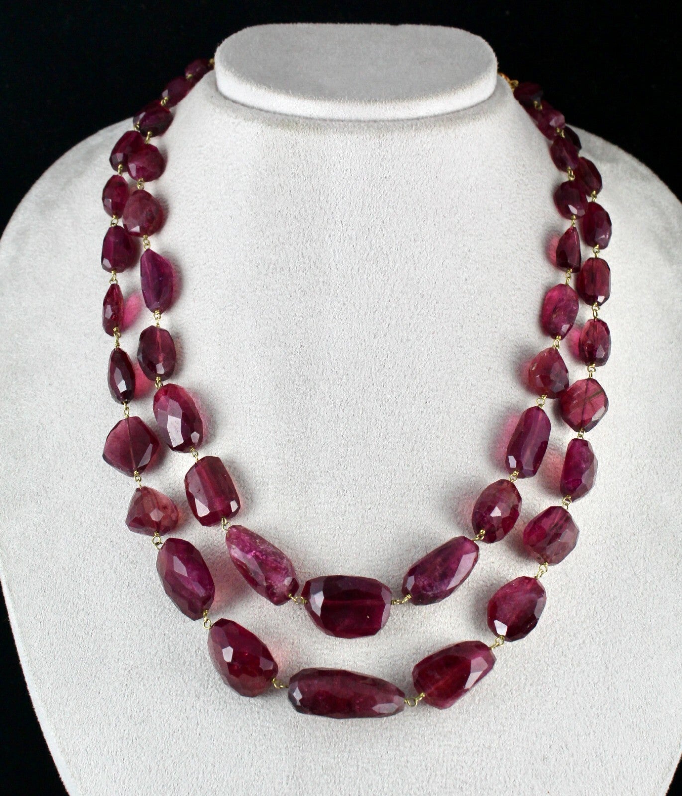 Certified Natural Pink Tourmaline Rubellite 669 Ct Gemstone Fine Necklace